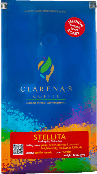 Stellita 12oz bag of Clarena’s Coffee